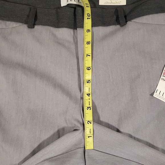 NWT*Elle Gray Slacks*Womens 14*Skinny Ankle*Mid Rise - Picture 10 of 11